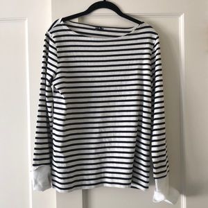 J Crew striped long sleeved